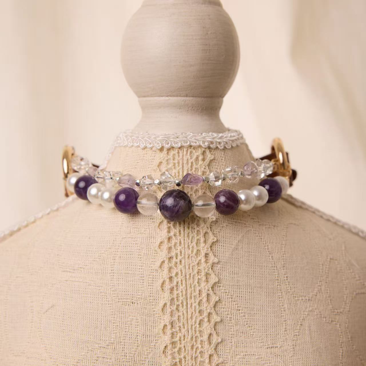Luxe Crystal & Rhinestone Pet Collar- Style 22
