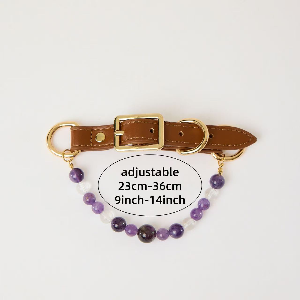 Natural Crystal Pet Collar - Style 08