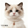 Teardrop Gem Pet Necklace 13