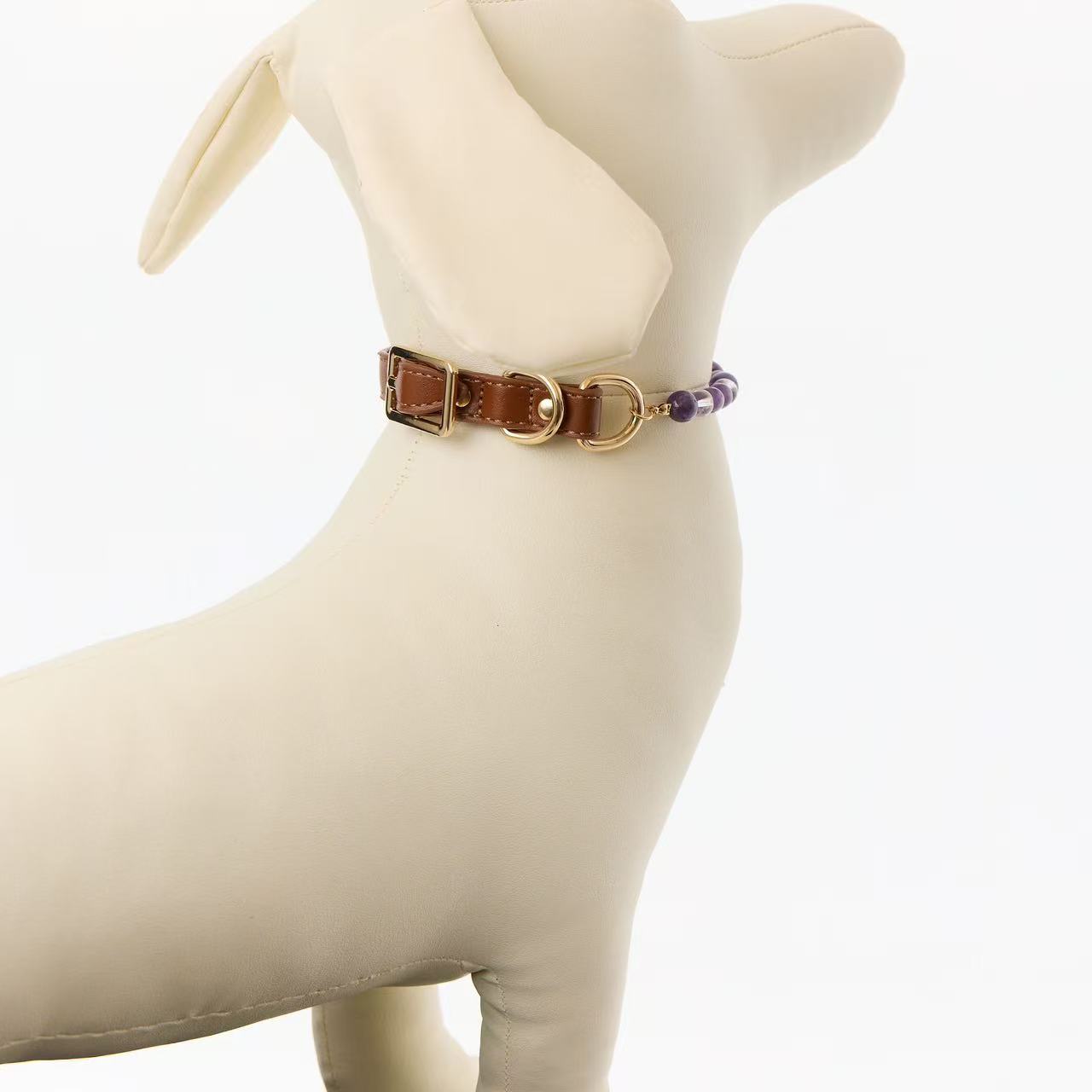 Natural Crystal Pet Collar - Style 08