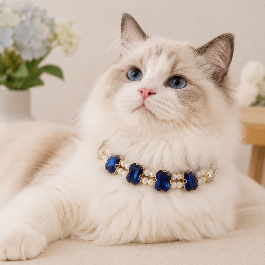 Luxury Crystal-Embellished Pet Collar - Style 06